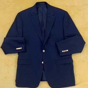 Ralph Lauren Midnight Blue Blazer with Brass Buttons